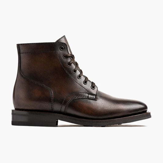 Men's Signature Leather Boots - Black Coffee